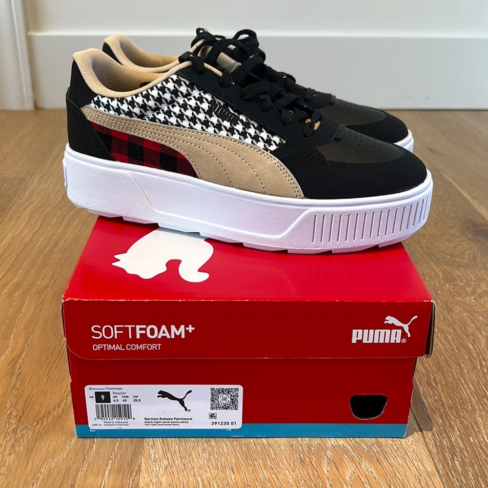 Brand NEW Puma Platform Kareem Rebelle Patchwork size 9